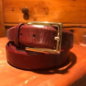 Andrew Fezza genuine leather brown belt.